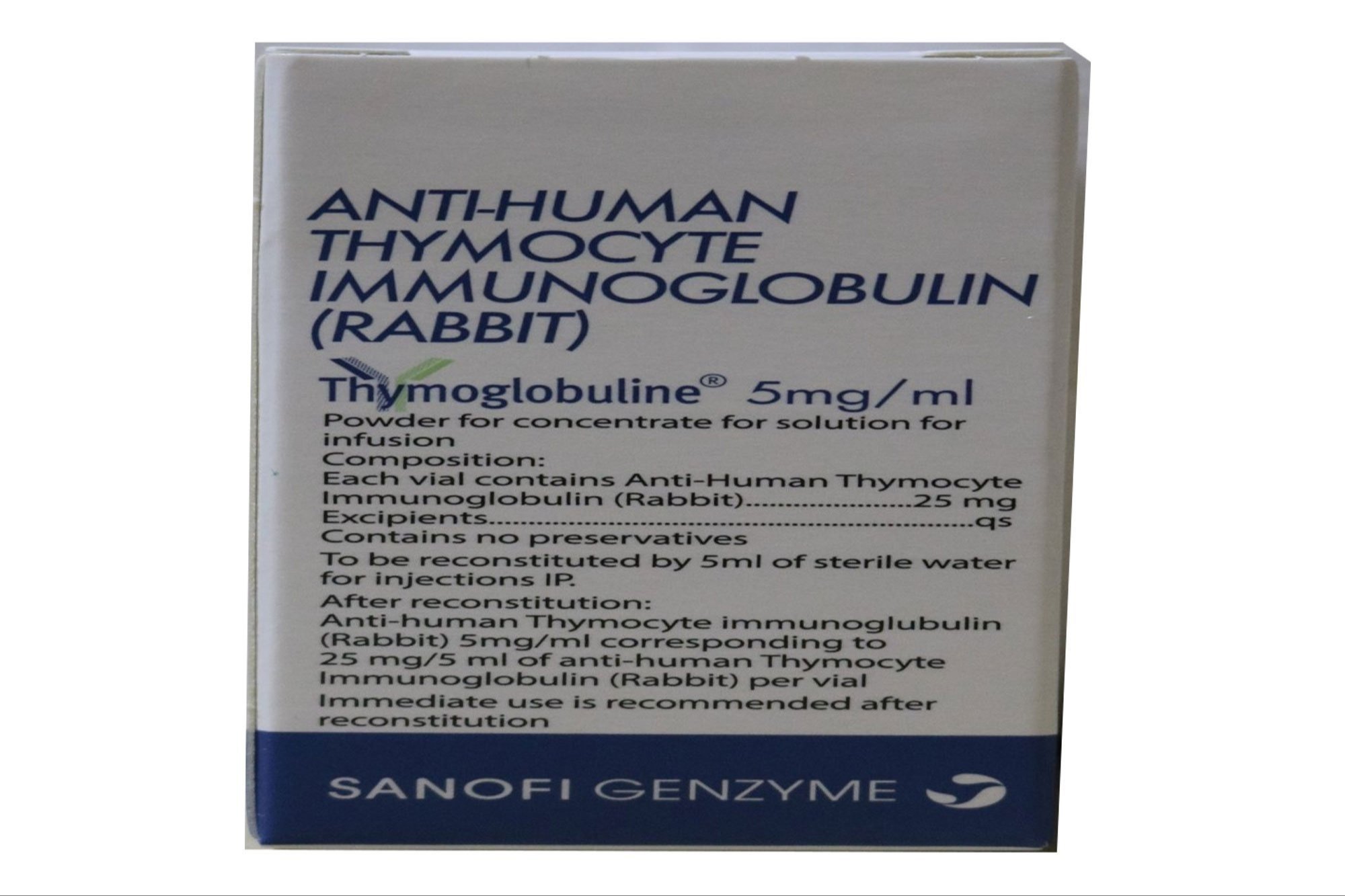 Anti-Human Thymocyte Globulin Anti-Human Thymocyte Globulin 250mg Thymogam Bharat Serums India